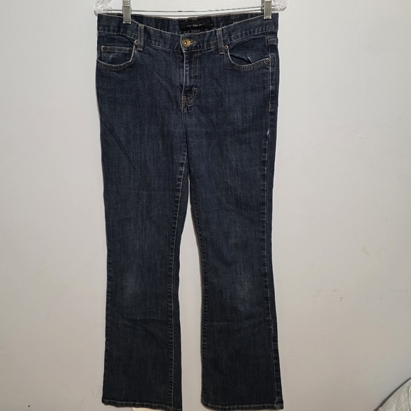 Calvin Klein Jeans Denim - Calvin Klein Jeans Dark Wash Flare Leg Denim Size 8 Y2K